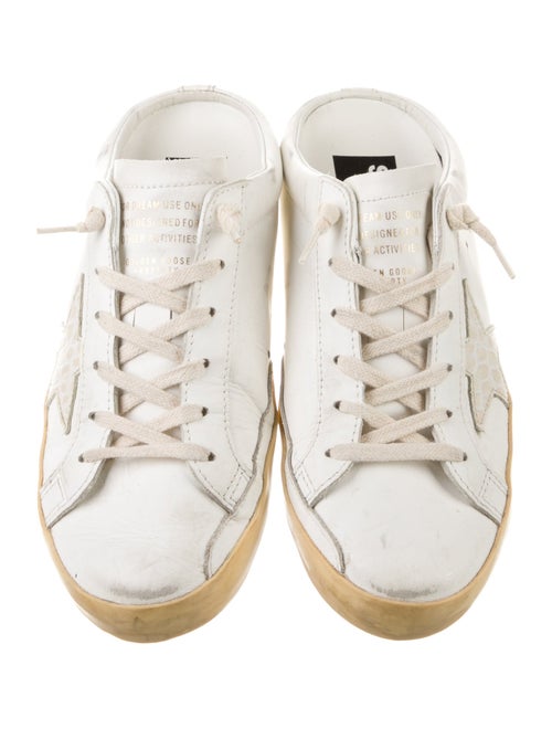 Golden Goose Leather Distressed Accents Sneakers
