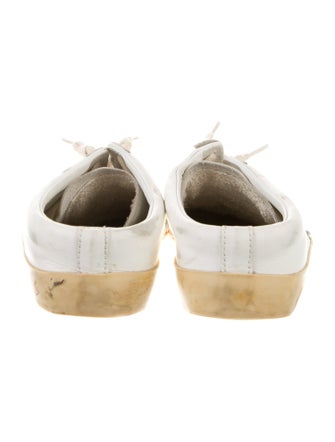 Golden Goose Leather Distressed Accents Sneakers