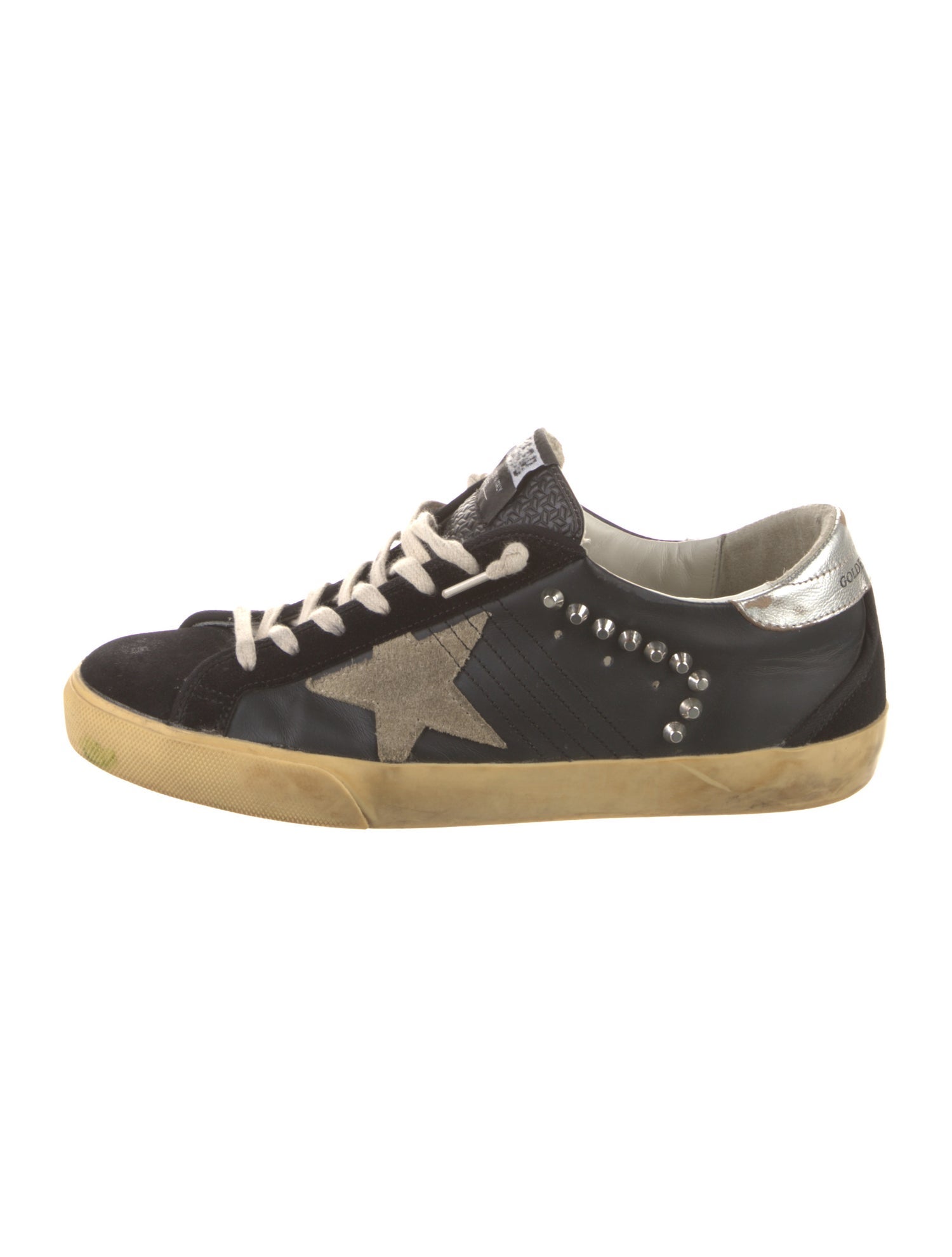 Golden Goose Suede Distressed Accents Sneakers