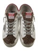 Golden Goose Leather Animal Print Sneakers