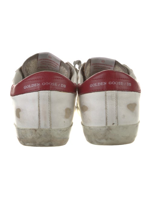 Golden Goose Leather Animal Print Sneakers