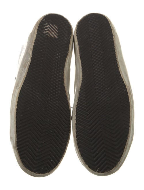 Golden Goose Leather Animal Print Sneakers