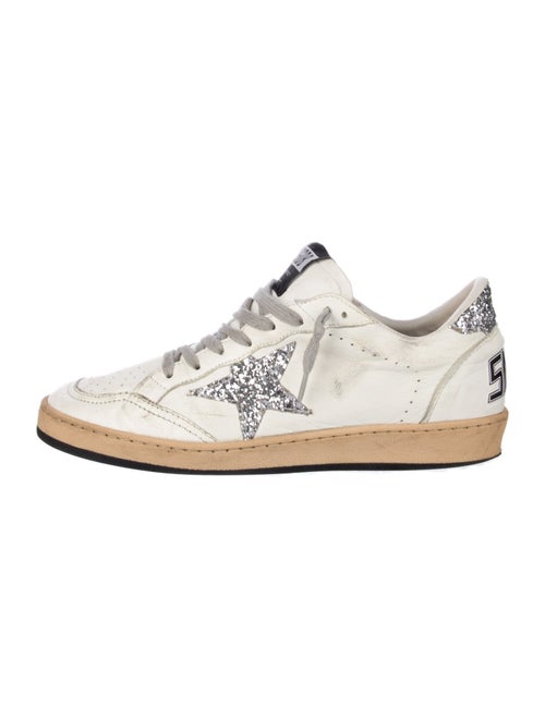 Golden Goose Leather Printed Sneakers