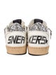 Golden Goose Leather Printed Sneakers