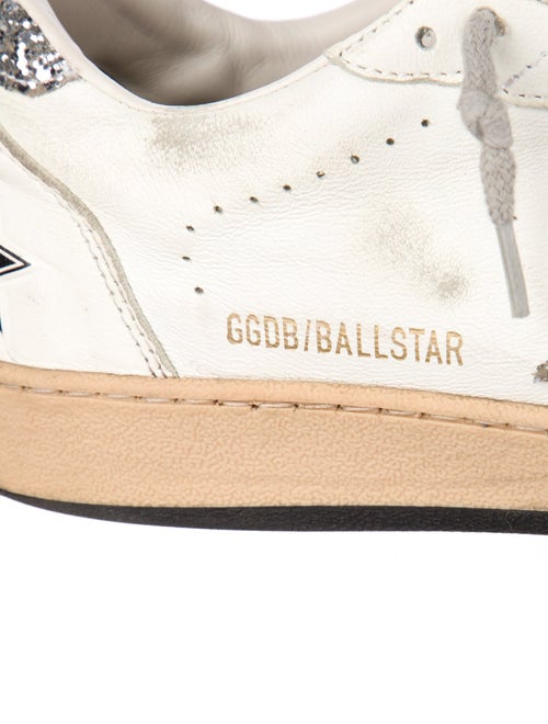 Golden Goose Leather Printed Sneakers