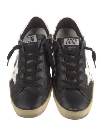 Golden Goose Leather Distressed Accents Sneakers