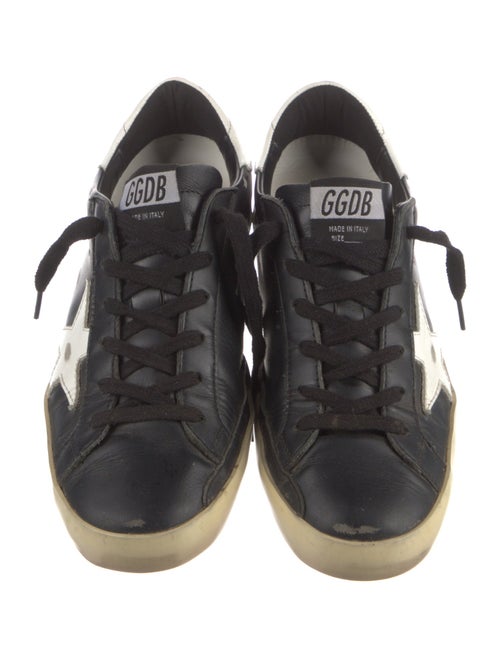 Golden Goose Leather Distressed Accents Sneakers