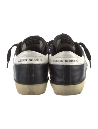 Golden Goose Leather Distressed Accents Sneakers