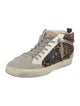 Golden Goose Ponyhair Animal Print Sneakers