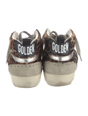 Golden Goose Ponyhair Animal Print Sneakers