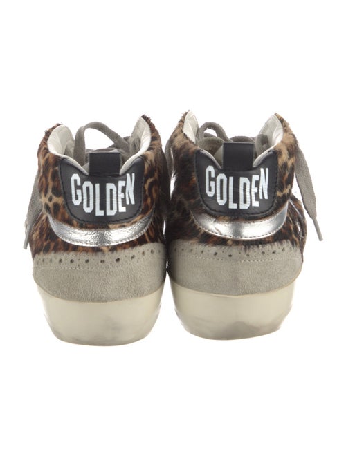 Golden Goose Ponyhair Animal Print Sneakers