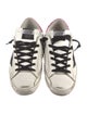 Golden Goose Leather Glitter Accents Sneakers