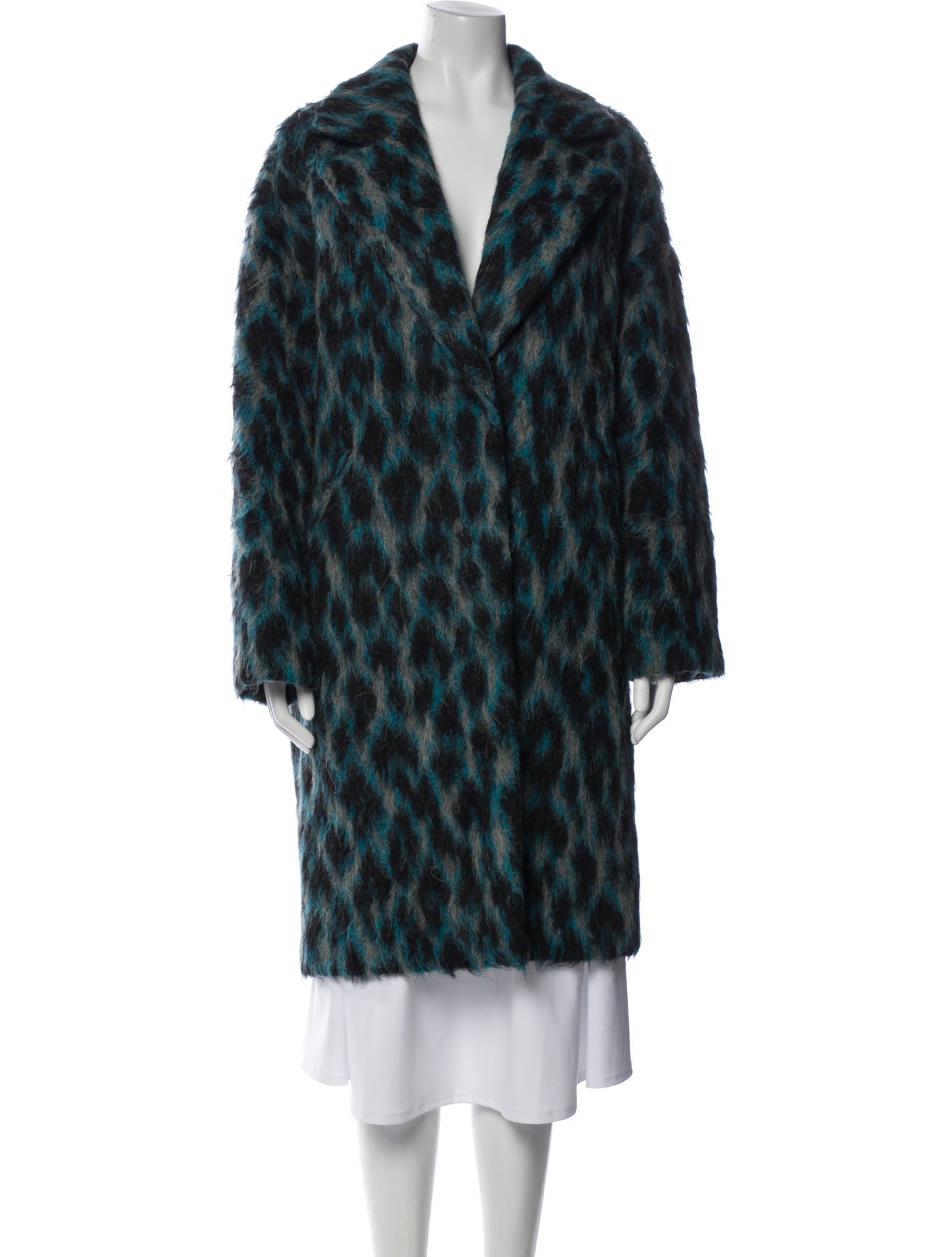 Golden Goose Animal Print Faux Fur Coat