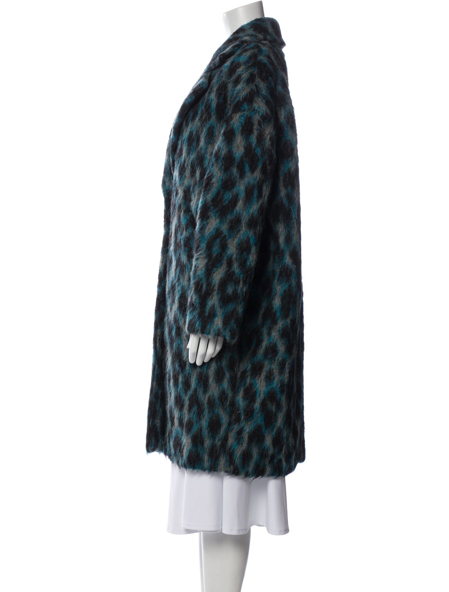 Golden Goose Animal Print Faux Fur Coat