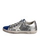 Golden Goose Leather Colorblock Pattern Sneakers