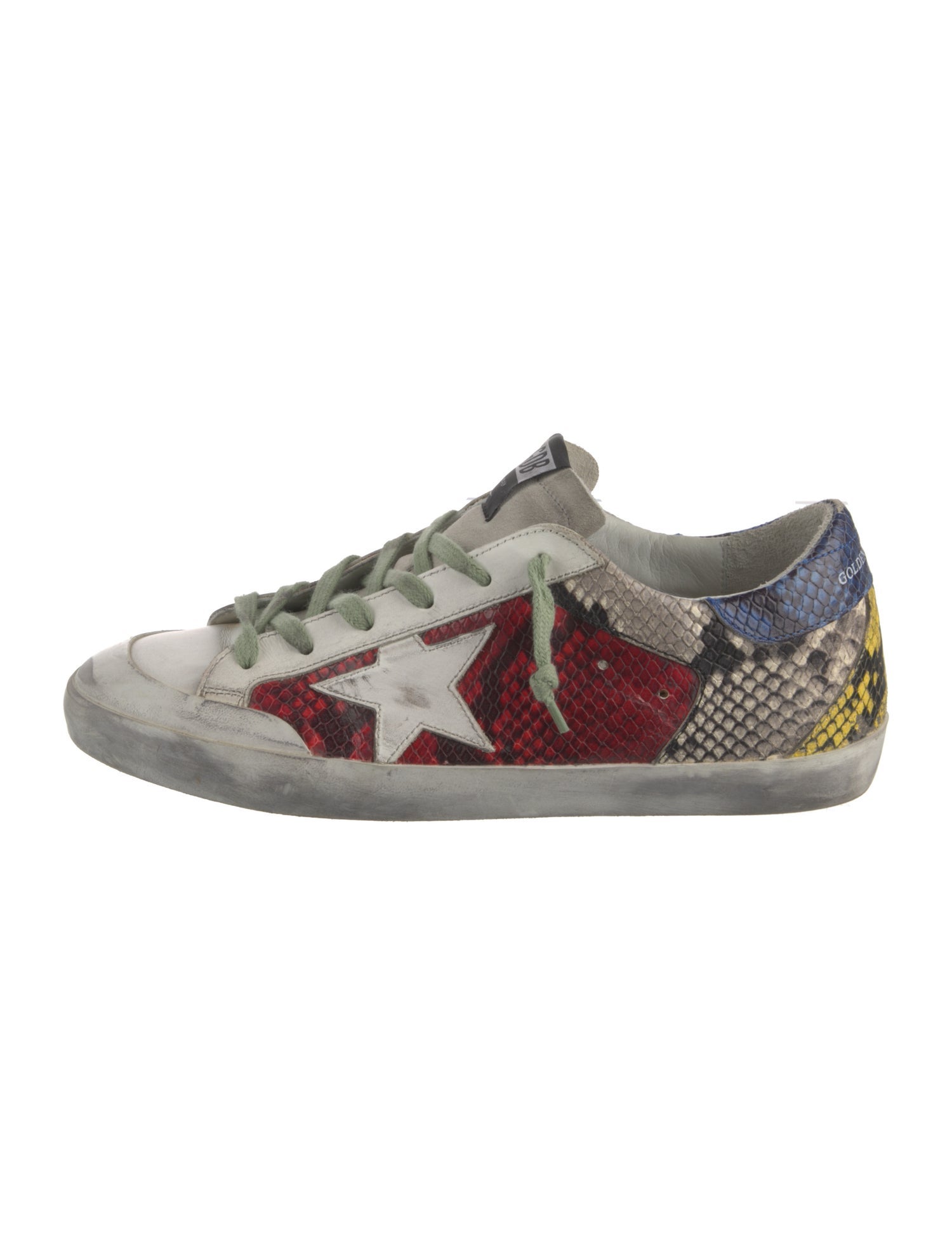 Golden Goose Snakeskin Animal Print Sneakers