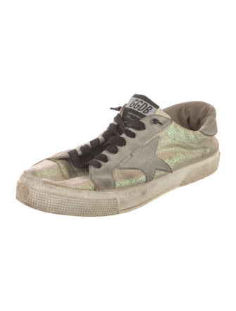 Golden Goose Glitter Printed Sneakers