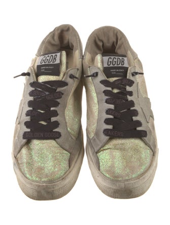 Golden Goose Glitter Printed Sneakers