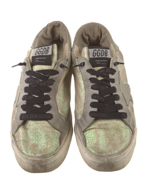 Golden Goose Glitter Printed Sneakers