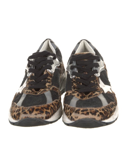 Golden Goose Ponyhair Animal Print Sneakers