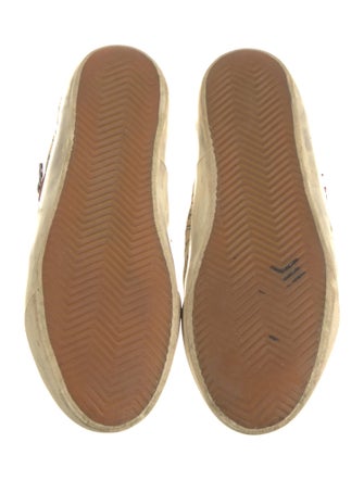 Golden Goose Leather Printed Sneakers