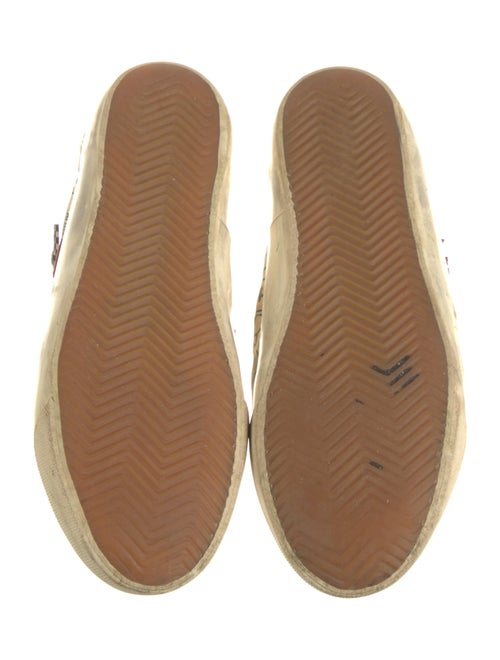 Golden Goose Leather Printed Sneakers