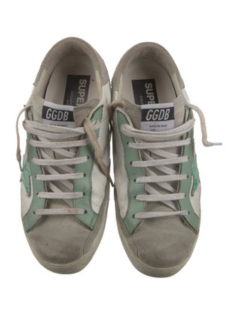 Golden Goose Leather Printed Sneakers