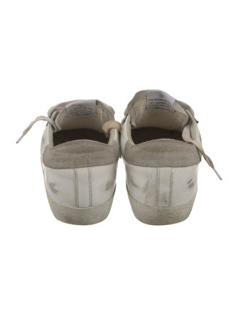 Golden Goose Leather Printed Sneakers