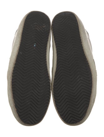 Golden Goose Leather Printed Sneakers