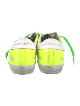 Golden Goose Leather Distressed Accents Sneakers