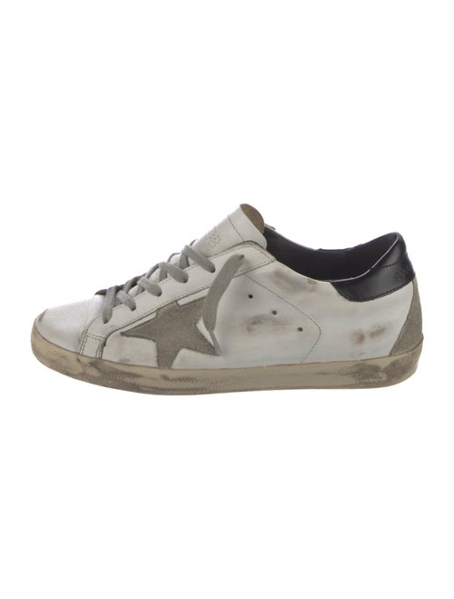 Golden Goose Leather Distressed Accents Sneakers