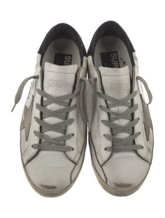 Golden Goose Leather Distressed Accents Sneakers