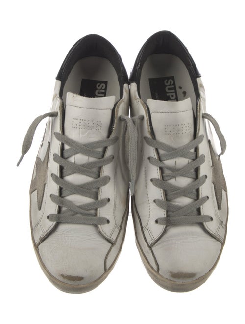 Golden Goose Leather Distressed Accents Sneakers