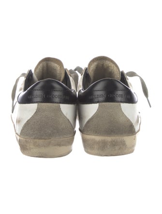 Golden Goose Leather Distressed Accents Sneakers