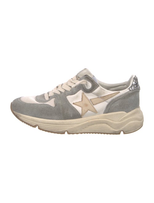 Golden Goose Suede Colorblock Pattern Sneakers