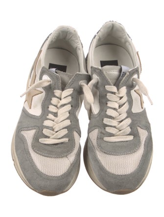 Golden Goose Suede Colorblock Pattern Sneakers