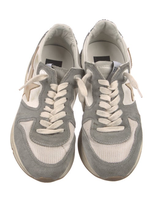 Golden Goose Suede Colorblock Pattern Sneakers