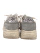 Golden Goose Suede Colorblock Pattern Sneakers