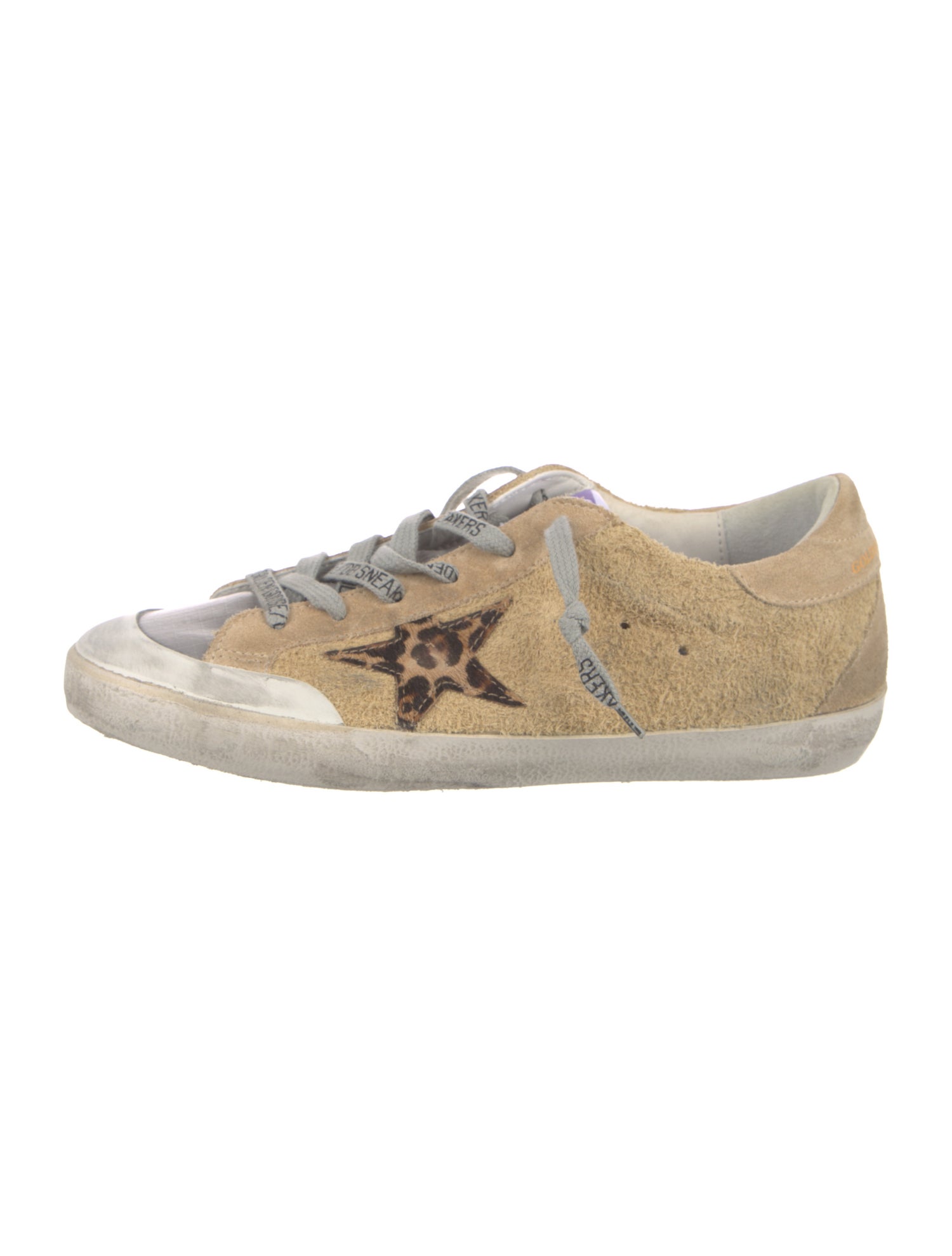 Golden Goose Suede Animal Print Sneakers