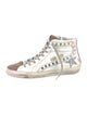 Golden Goose Leather Printed Sneakers