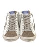 Golden Goose Leather Printed Sneakers