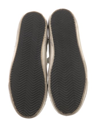 Golden Goose Leather Printed Sneakers