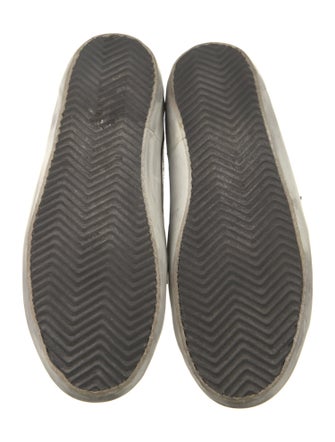 Golden Goose Leather Animal Print Sneakers