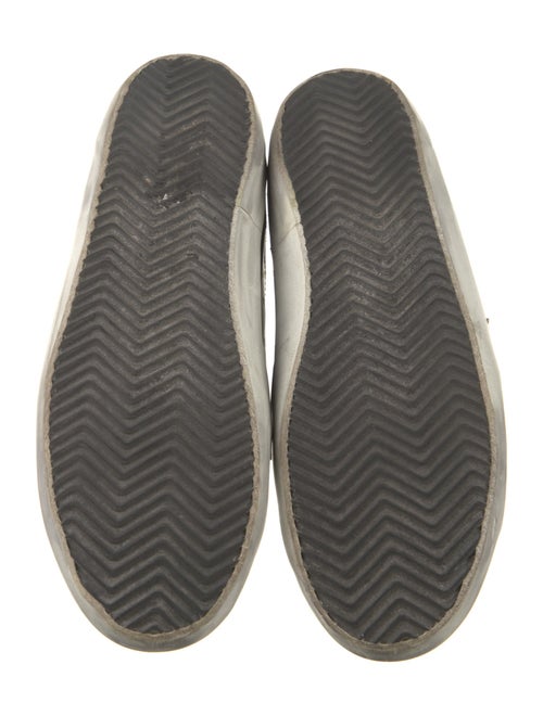 Golden Goose Leather Animal Print Sneakers