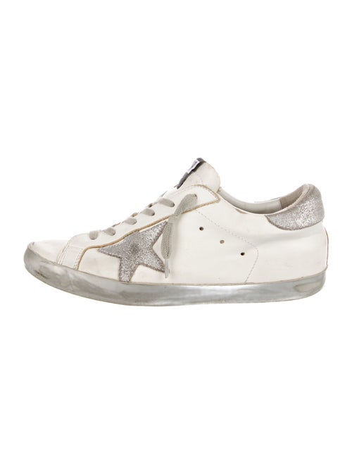 Golden Goose Leather Distressed Accents Sneakers