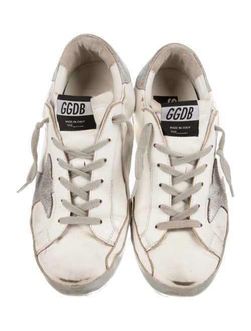 Golden Goose Leather Distressed Accents Sneakers