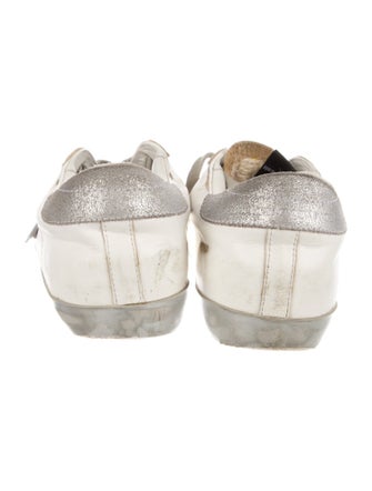 Golden Goose Leather Distressed Accents Sneakers