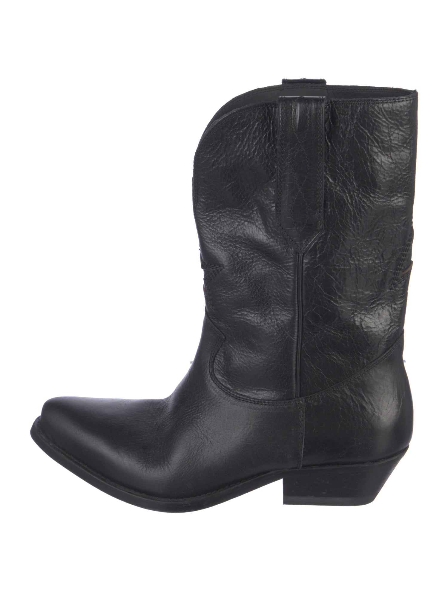 Golden Goose Leather Western Boots