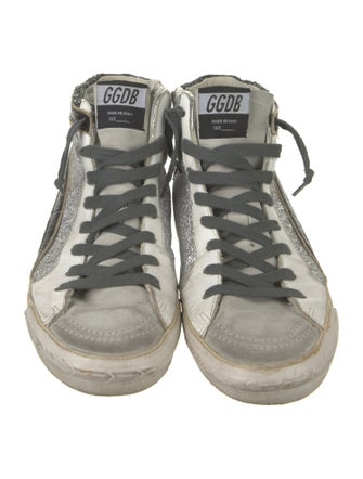 Golden Goose Glitter Printed Sneakers