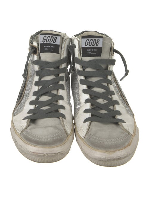 Golden Goose Glitter Printed Sneakers